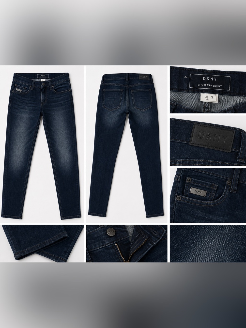 DKNY Women's Dark Wash Skinny Jeans